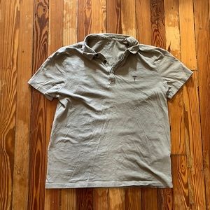 All Saints medium green-gray polo